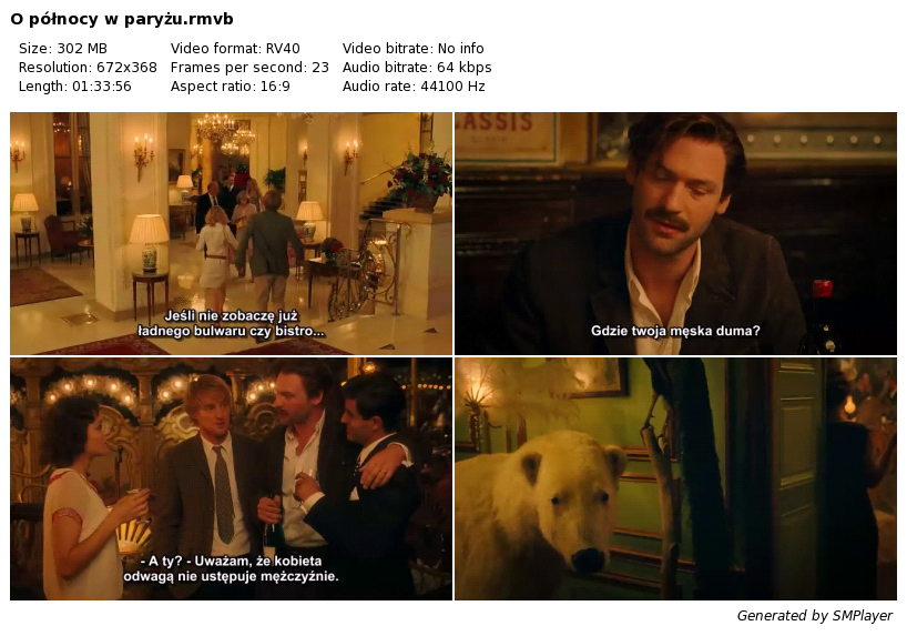 Midnight in Paris YIFY subtitles